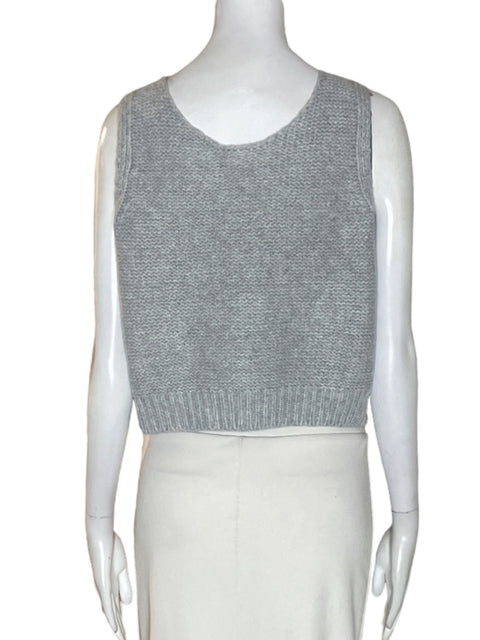 Chaleco Commense Sin mangas Tejido Gris - Talla M
