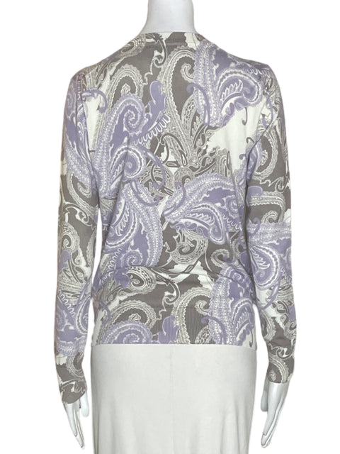 Abrigo Tommy Hilfiger de Algodón Manga larga Estampado Morado - Talla S