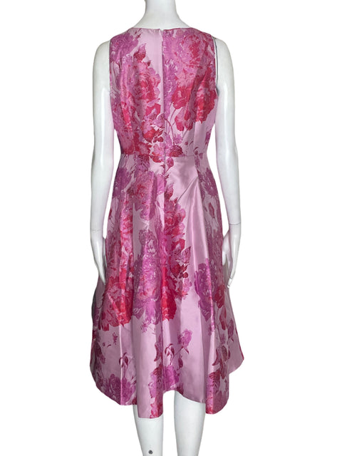 Vestido White House Black Market Floral Sin mangas Rosado - Talla 2