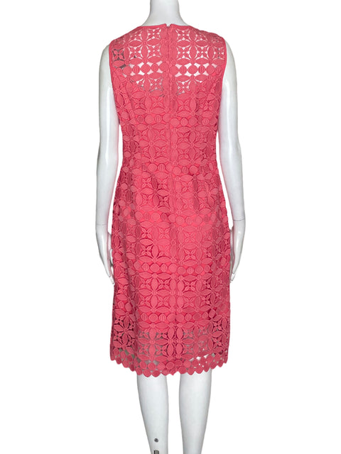 Vestido White House Black Market Encaje Sin mangas Rosado - Talla 4