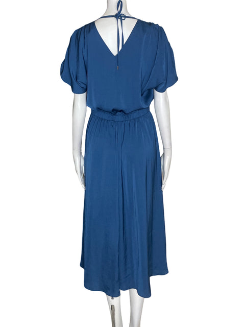 Vestido Ann Taylor Cuello v Suelto Azul - Talla XS