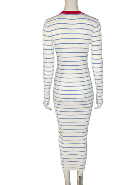 Vestido Staud de Viscosa Shoko dress Azul - Talla M