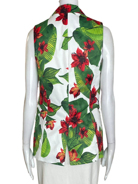 Chaleco Ovi Sin mangas Estampado Blanco - Talla S