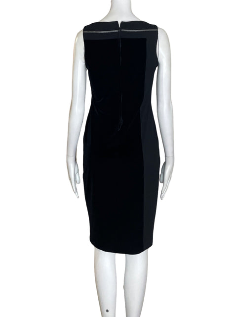 Vestido Laundry Terciopelo Sin mangas Negro - Talla 2