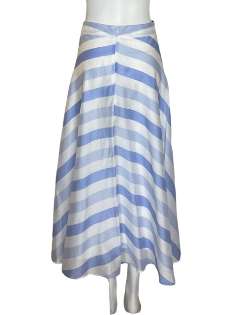 Falda Zara Suelto Rayas Azul - Talla S
