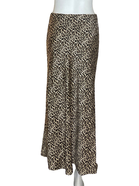 Falda Zara Animal print Maxi Marrón - Talla XS