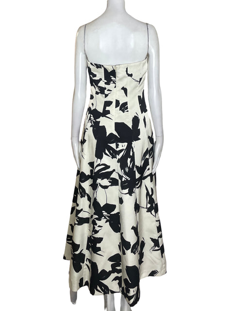 Vestido Endless Rose Strapless Estampado Blanco - Talla S