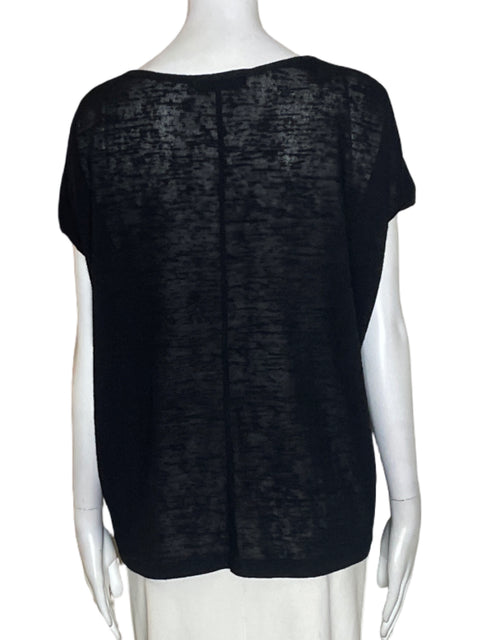 Blusa Estampa Brillo Manga corta Negro - Talla S