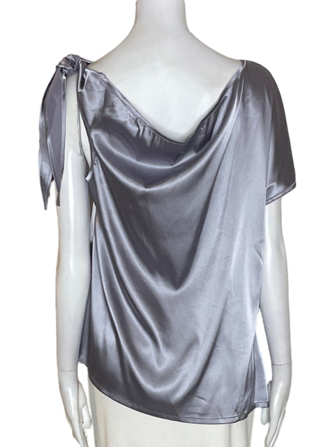 Blusa Vidussa Satinado Sin mangas Gris - Talla L