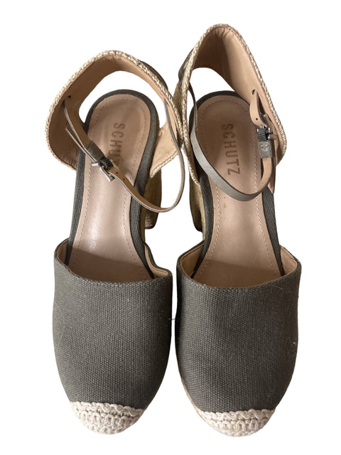 Zapato Schutz Plataforma Punta cerrada Marrón - Talla 7