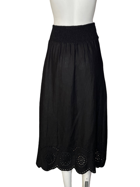 Falda Sigrid Olsen Midi Cruzado Negro - Talla M