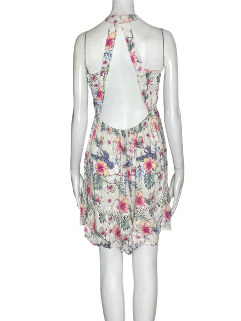 Vestido Sunday Mi Amor Floral Halter Rosado - Talla M