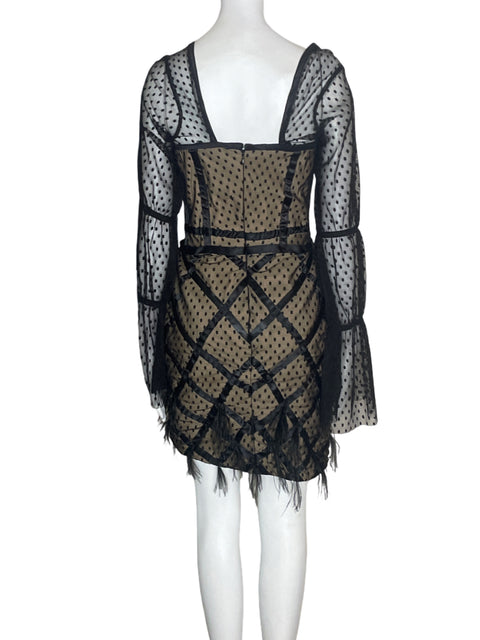 Vestido Tesoro Tps Mini Encaje Negro - Talla S
