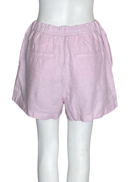 Short Ralph Lauren de Lino Liso Elastico Rosado - Talla M