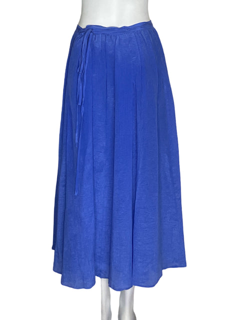 Falda Polo Ralph Lauren Plisado Liso Azul - Talla 4