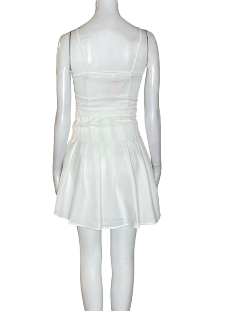 Vestido Ak’tual Suelto Tiras Blanco - Talla XS