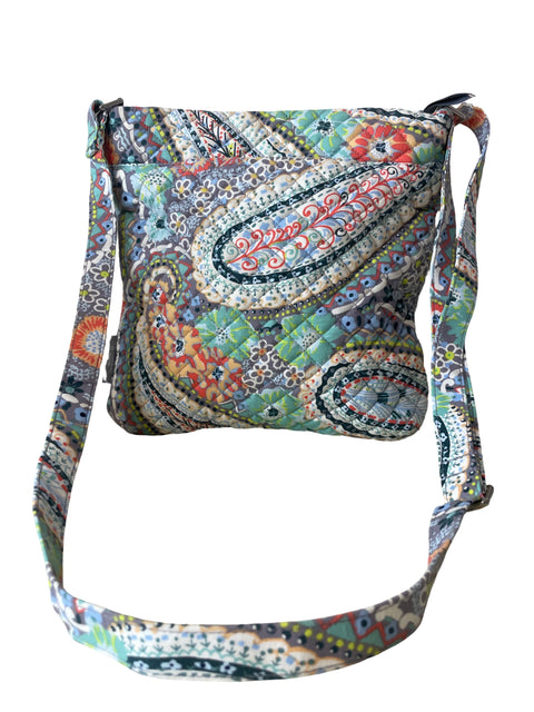 Cartera Vera Estampado Zipper Verde - Talla U