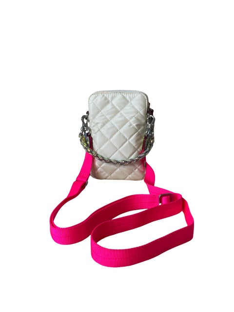 Cartera Mz Wallace Acolchado Strap Blanco - Talla U