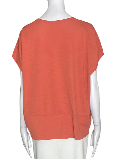 Blusa Zara Cuello v Liso Naranja - Talla L