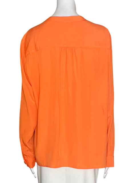 Blusa Jones New York Cuello v Manga larga Naranja - Talla 16