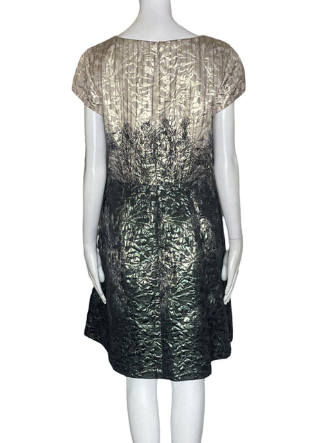 Vestido Theia Manga corta Cuello v Negro - Talla 10