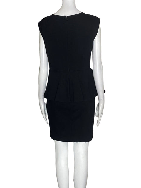 Vestido Kenneth Cole Sin mangas Midi Negro - Talla M