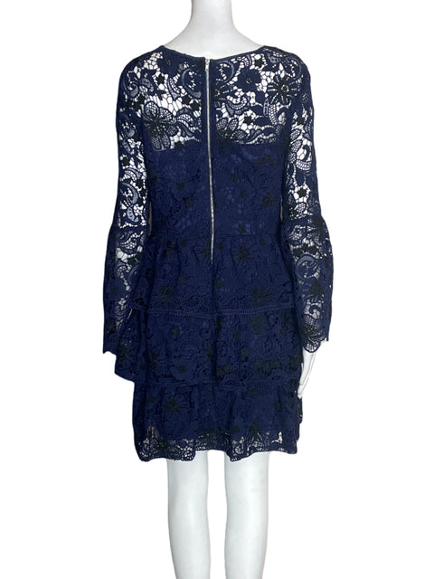 Vestido Aqua  Encaje Azul - Talla L