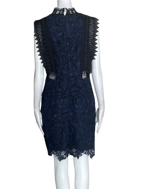 Vestido Topshop Tejido Sin mangas Azul - Talla 10