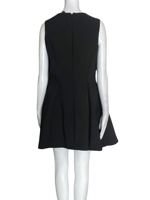 Vestido Aq/aq Vuelos plisado Negro - Talla 10