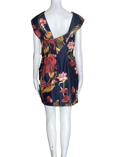 Vestido C/meo Collective Estampado Sin mangas Rojo - Talla L