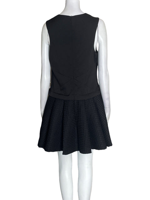 Vestido Vía Vai jaquar  plisado Negro - Talla L
