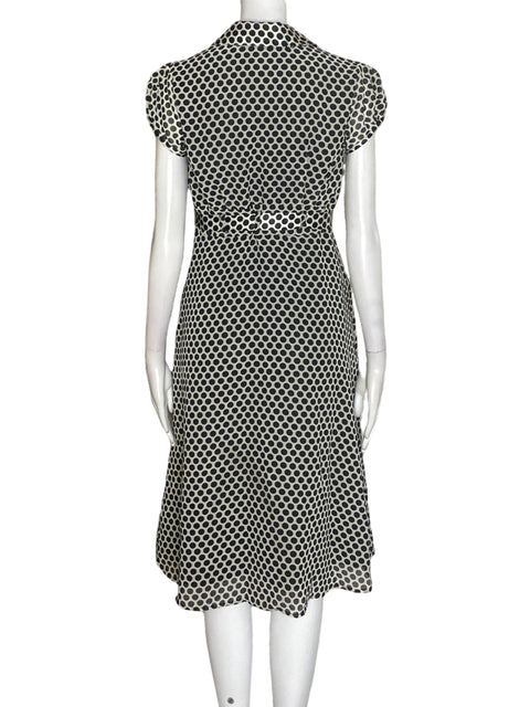 Vestido Robbie Bee Puntos Midi Negro - Talla 6