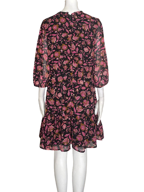 Vestido Marissa Olivia Estampado Vuelos Rosado - Talla M