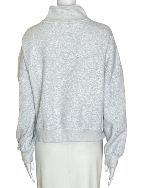 Abrigo Abercrombie & Fitch Manga larga Zipper Gris - Talla L