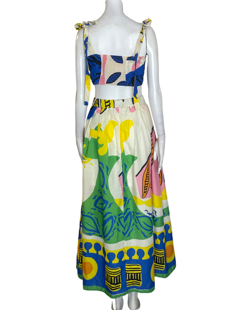Conjunto Tesoro Tps Falda/top Estampado Verde - Talla S