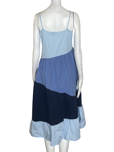 Vestido Rw Tiras Midi Azul - Talla S