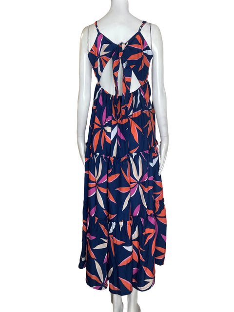 Vestido Tesoro Tps Estampado Maxi Azul - Talla S