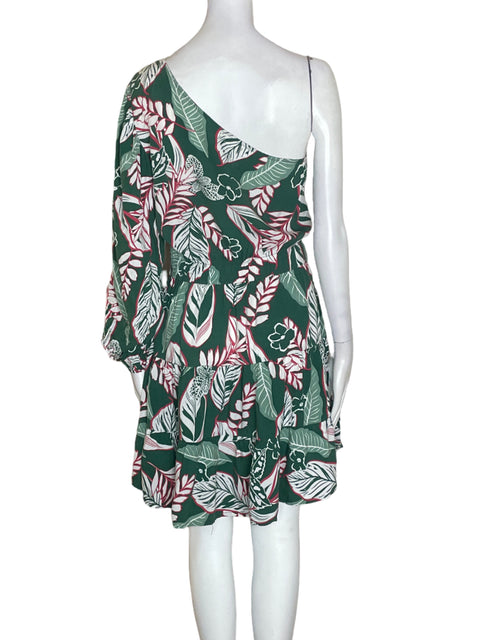 Vestido Vida Mia Oneshoulder Midi Verde - Talla S
