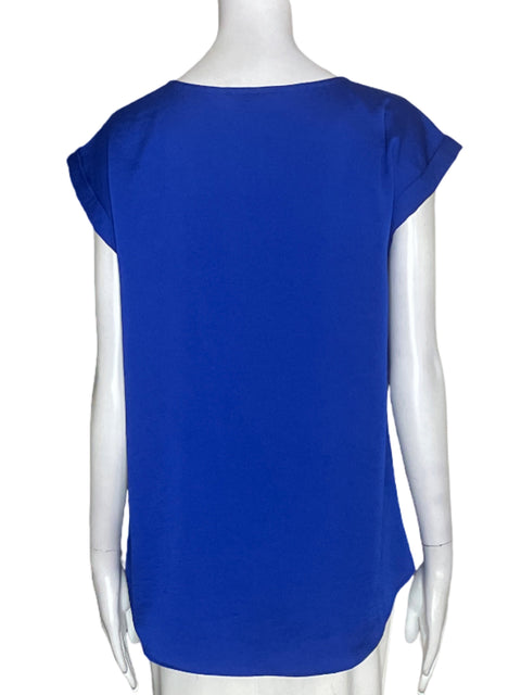 Blusa Express Liso Sin mangas Azul - Talla M