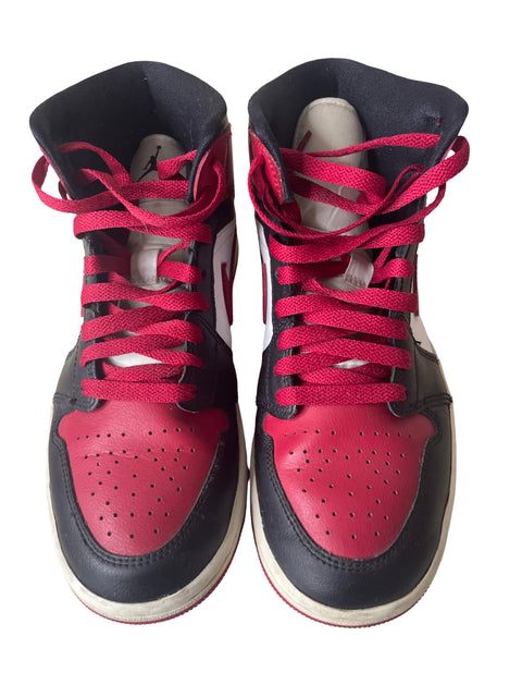 Zapatilla Nike Altas Cordones Rojo - Talla 8