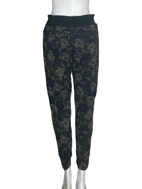 Pantalón Athleta Estampado Elastico Beige - Talla 8