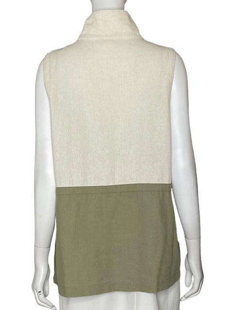Chaleco Hen & Thread de Viscosa Verde - Talla M