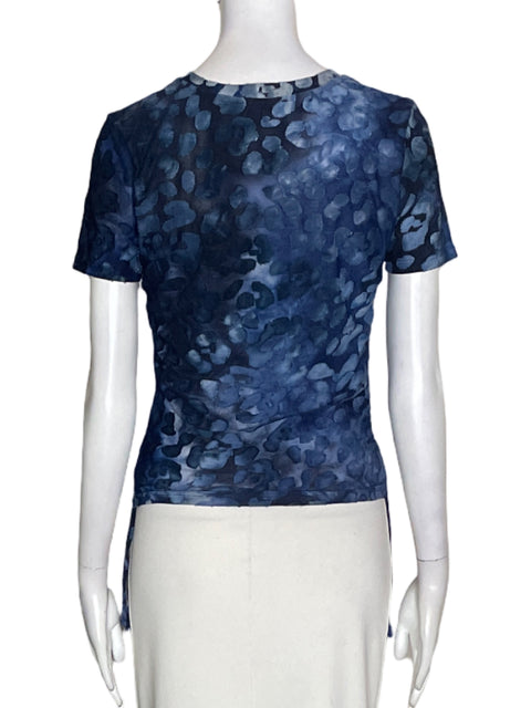 Camiseta Desigual de Algodón Estampado Manga corta Azul - Talla M