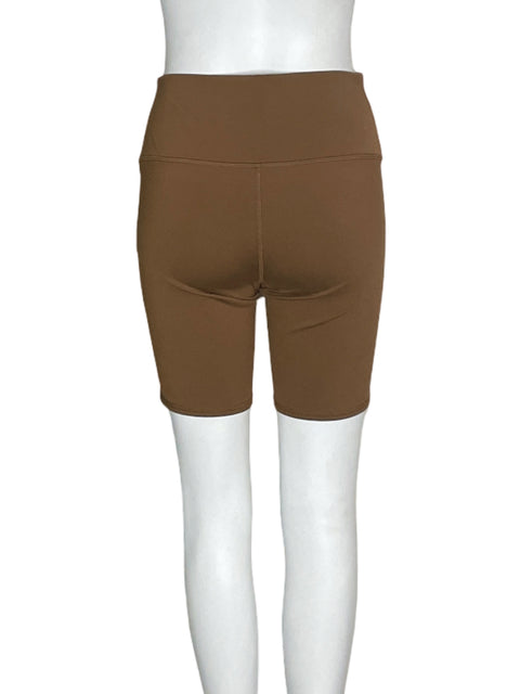 Short Alo Deportivo Ajustado Marrón - Talla M