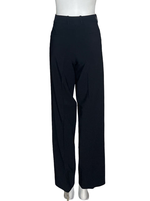 Pantalón Massimo Dutti Recto Wide-leg Negro - Talla 8