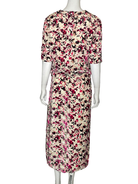 Conjunto Rag And Bone Estampado Texturizado Rosado - Talla 8