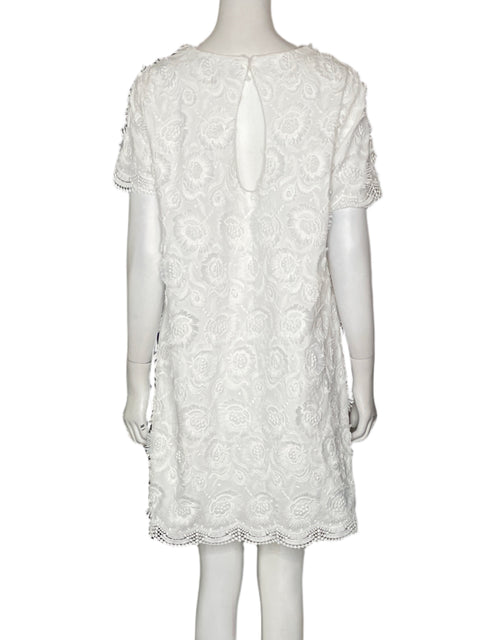 Vestido Zara de Viscosa Mini Encaje Blanco - Talla XL