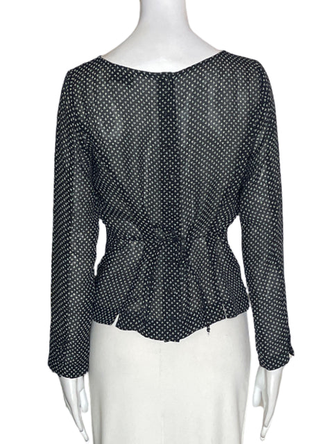 Blusa Max & Co Estampado Cuello redondo Negro - Talla S