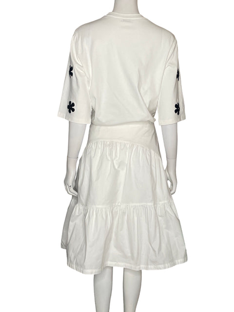 Conjunto Udel de Algodón Bordado Blanco - Talla XL