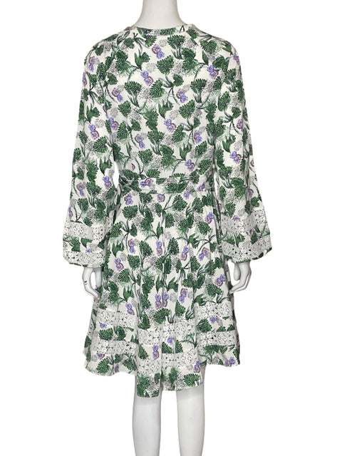 Vestido Maje de Viscosa Mini Verde - Talla M